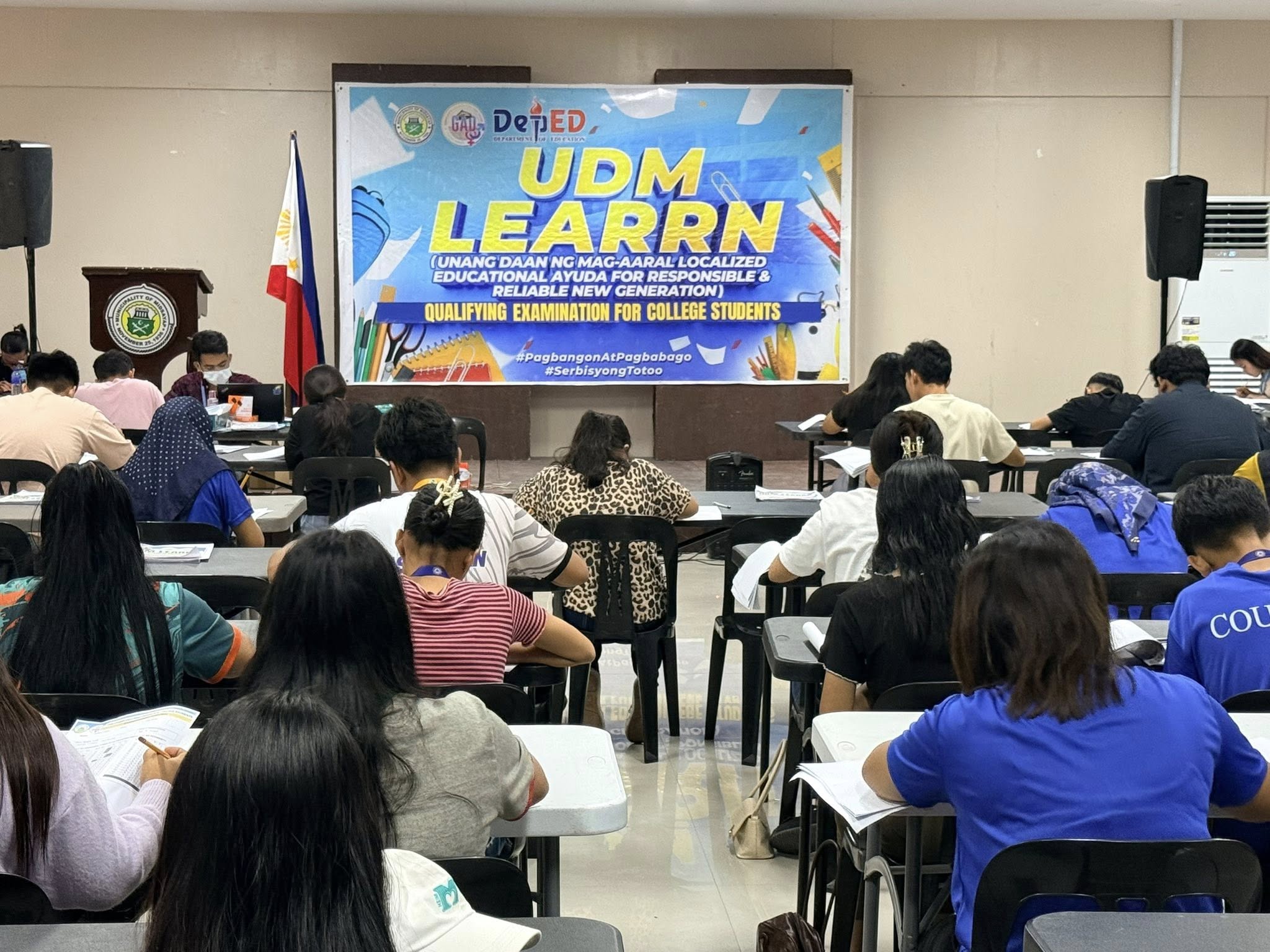 Qualifying Examination para sa UDM LEARRN for College Students Program, Inumpisahan Na!